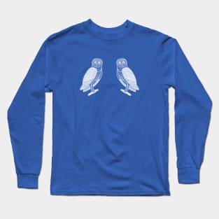 Barn Owls in Love - friendly and cute owl design Long Sleeve T-Shirt